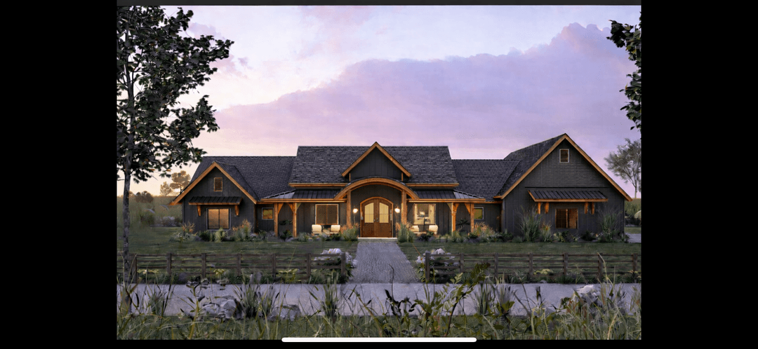 Architectural rendering of a large home, Roanoke