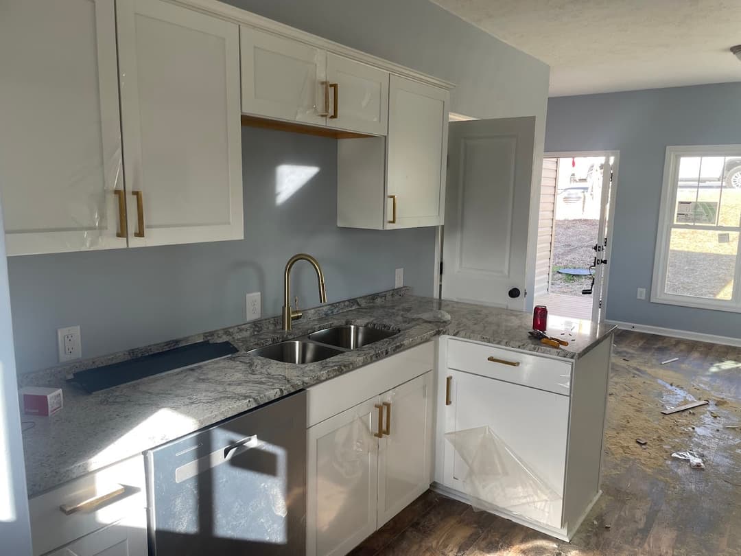Newly installed kitchen, Roanoke